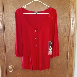 Nine West Red Medium Cardigan